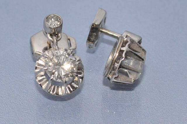 Boucles d'oreille diamants 1,2 carat - Image 2