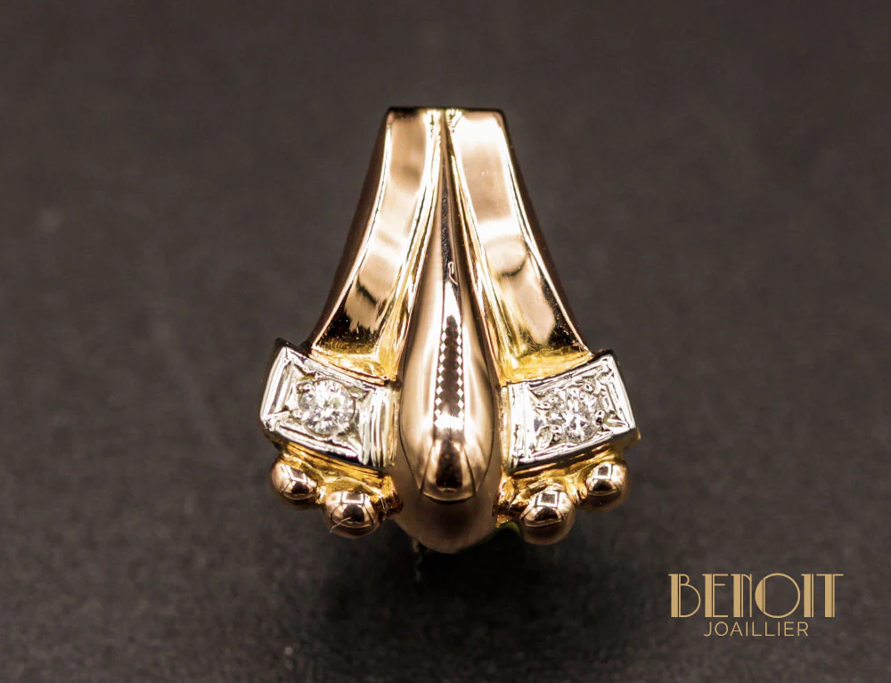 Boucles d'Oreille Tank Diamants - Image 2