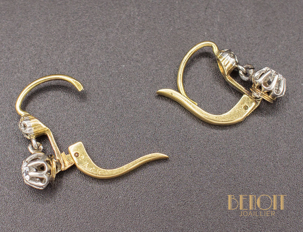 Boucles d'Oreilles Dormeuses Diamants - Image 3