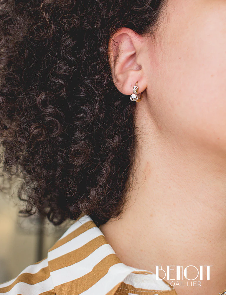 Boucles d'Oreilles Dormeuses Diamants - Image 4