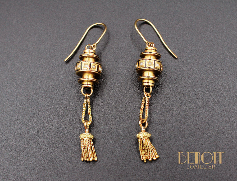 Boucles d'Oreilles "Les Recyclés" Pompons