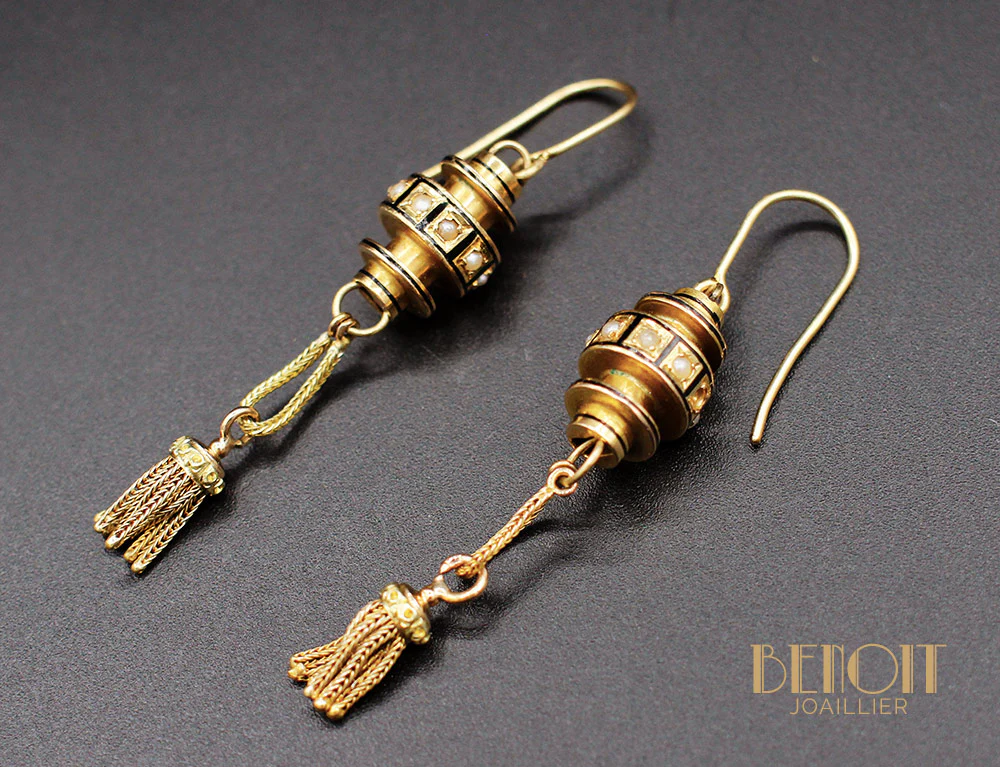 Boucles d'Oreilles "Les Recyclés" Pompons - Image 2