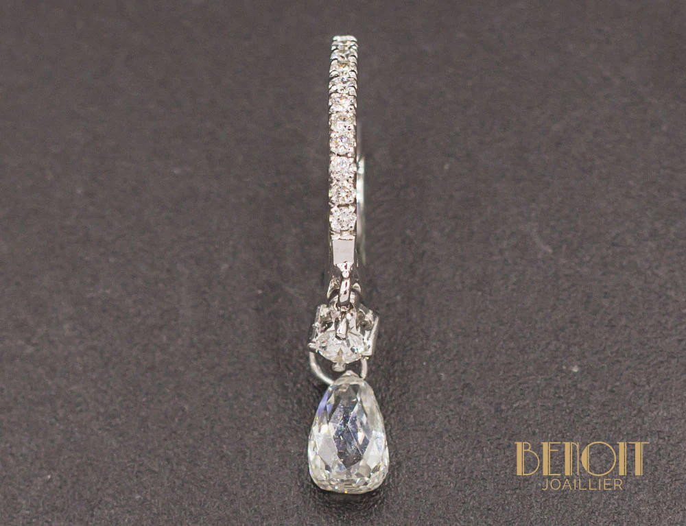 Boucles d'Oreilles Modernes Diamants - Image 2