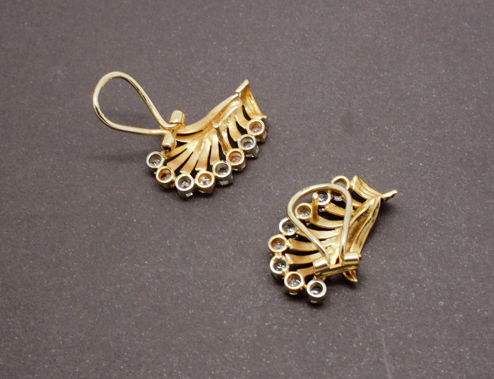 Boucles d'oreilles Or et Diamants - Image 3