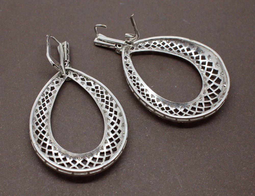 Boucles d'oreilles Pendantes Art Déco - Image 4