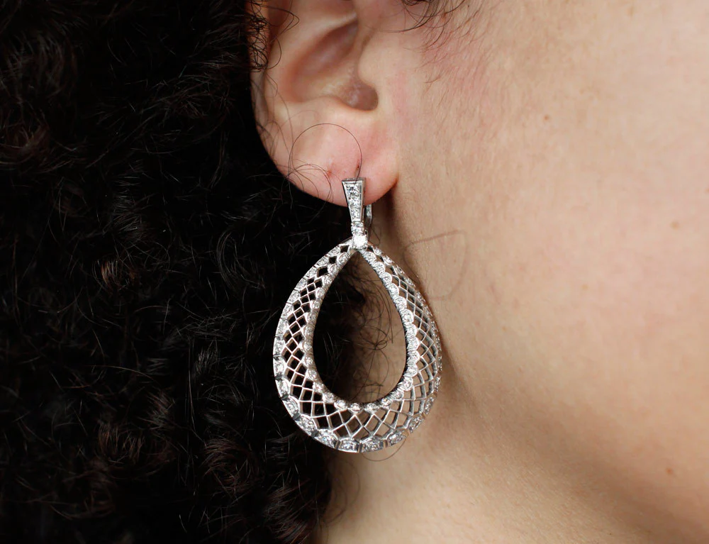 Boucles d'oreilles Pendantes Art Déco - Image 6
