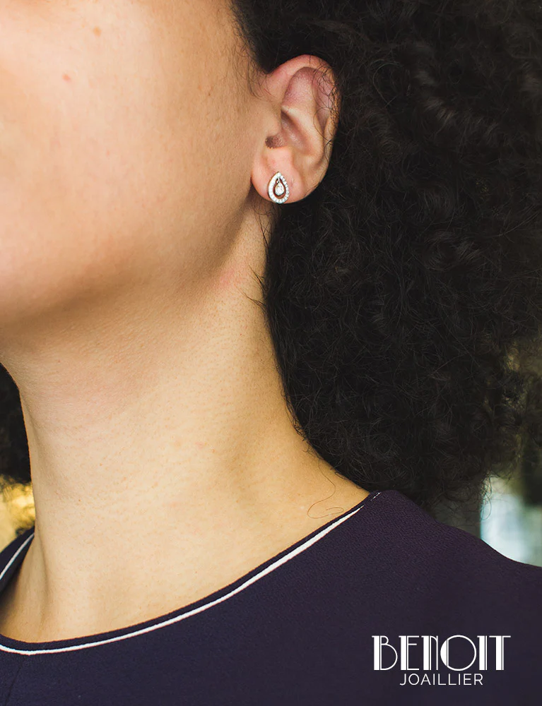 Boucles d'Oreilles Piaget "Millenium" Diamants - Image 4