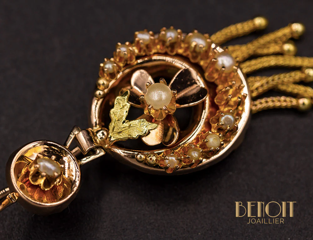 Boucles d'Oreilles XIXe - Image 3