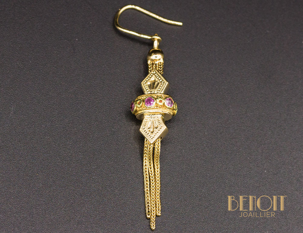 Boucles Pendantes "Les Recyclés" Napoléon III - Image 2