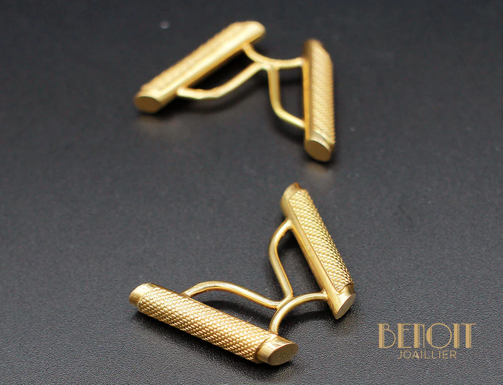 Boutons de Manchette Or Jaune - Image 3