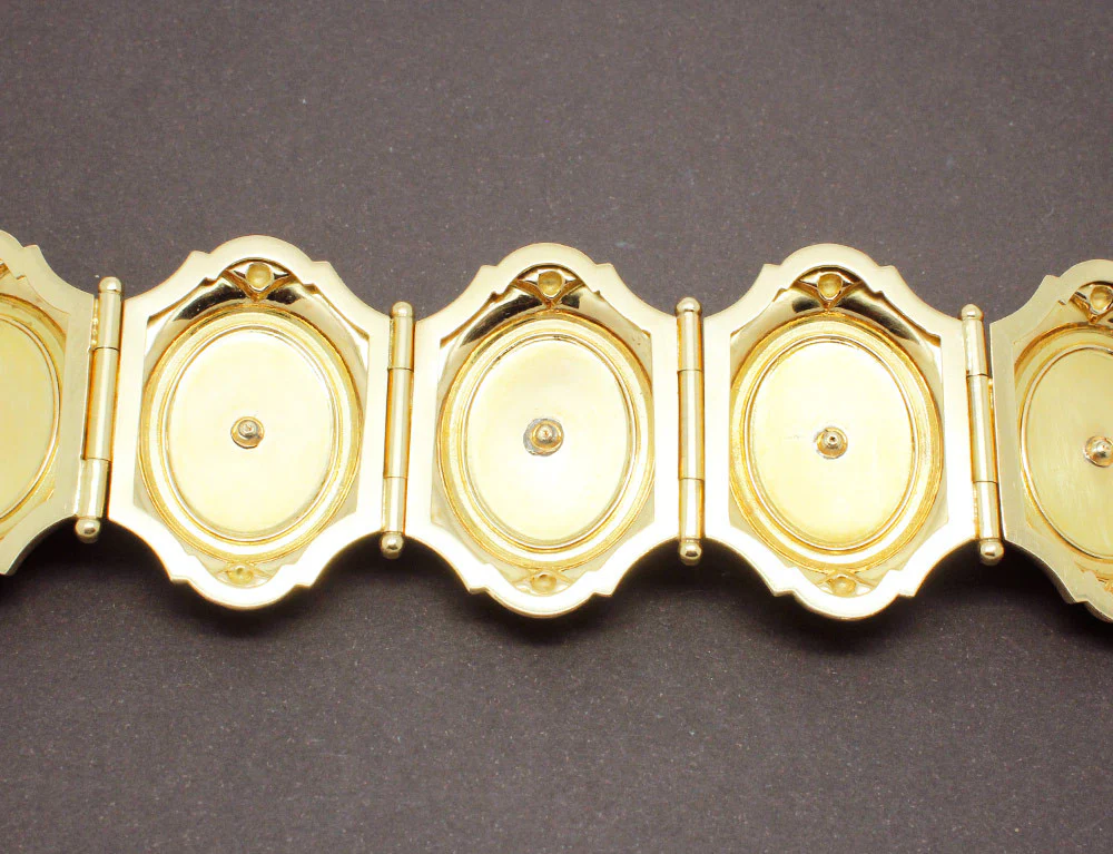 Bracelet Or Jaune et Onyx Napoléon III - Image 4