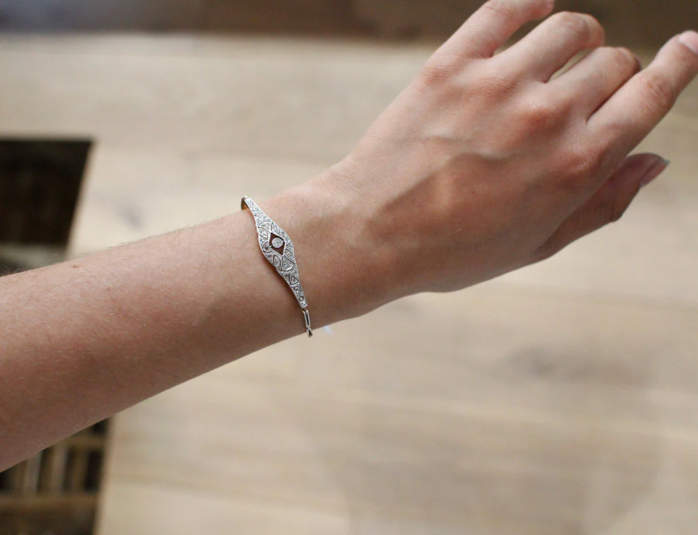Bracelet Art Déco Diamants - Image 6