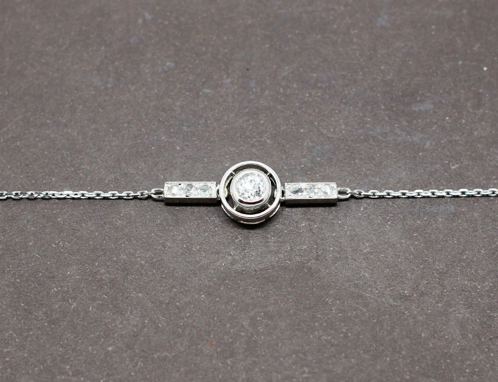 Bracelet Art Déco Diamants - Image 2