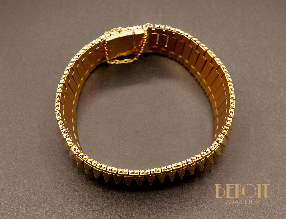 Bracelet Art Déco Or Rose - Image 2