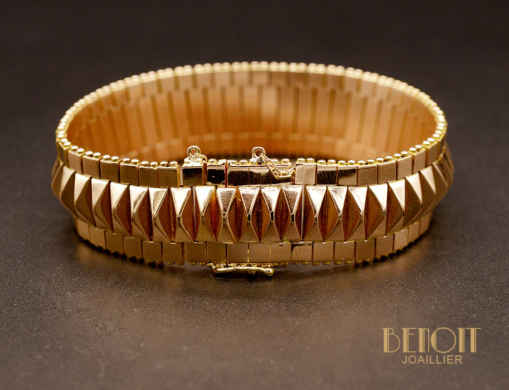 Bracelet Art Déco Or Rose - Image 3