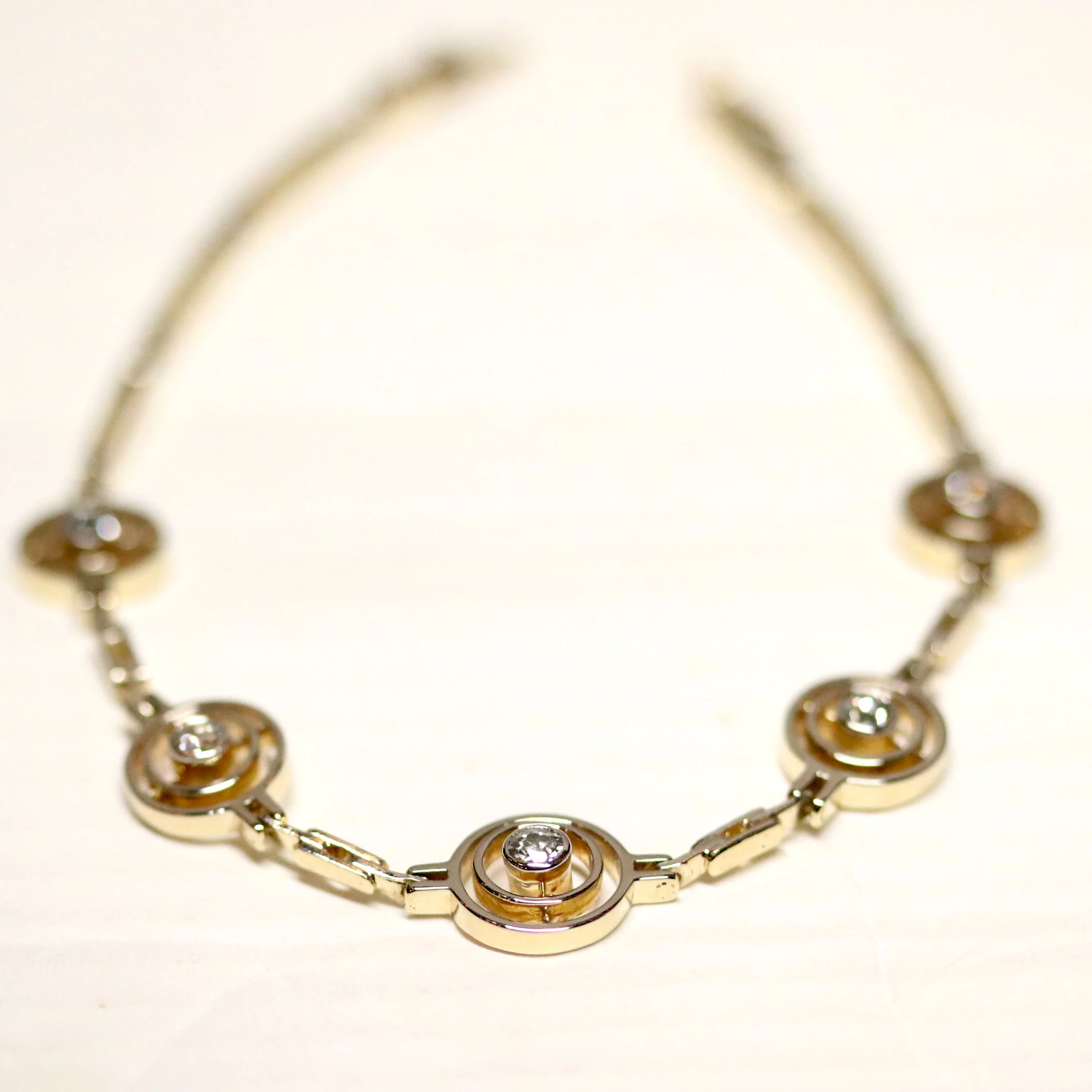 Bracelet Articulé en Deux Ors et Diamant - Image 5