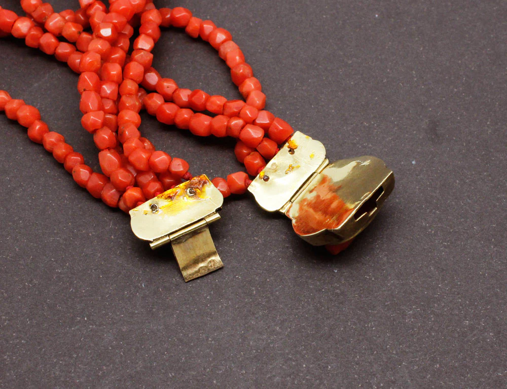 Bracelet Camée et Perles de Corail - Image 4