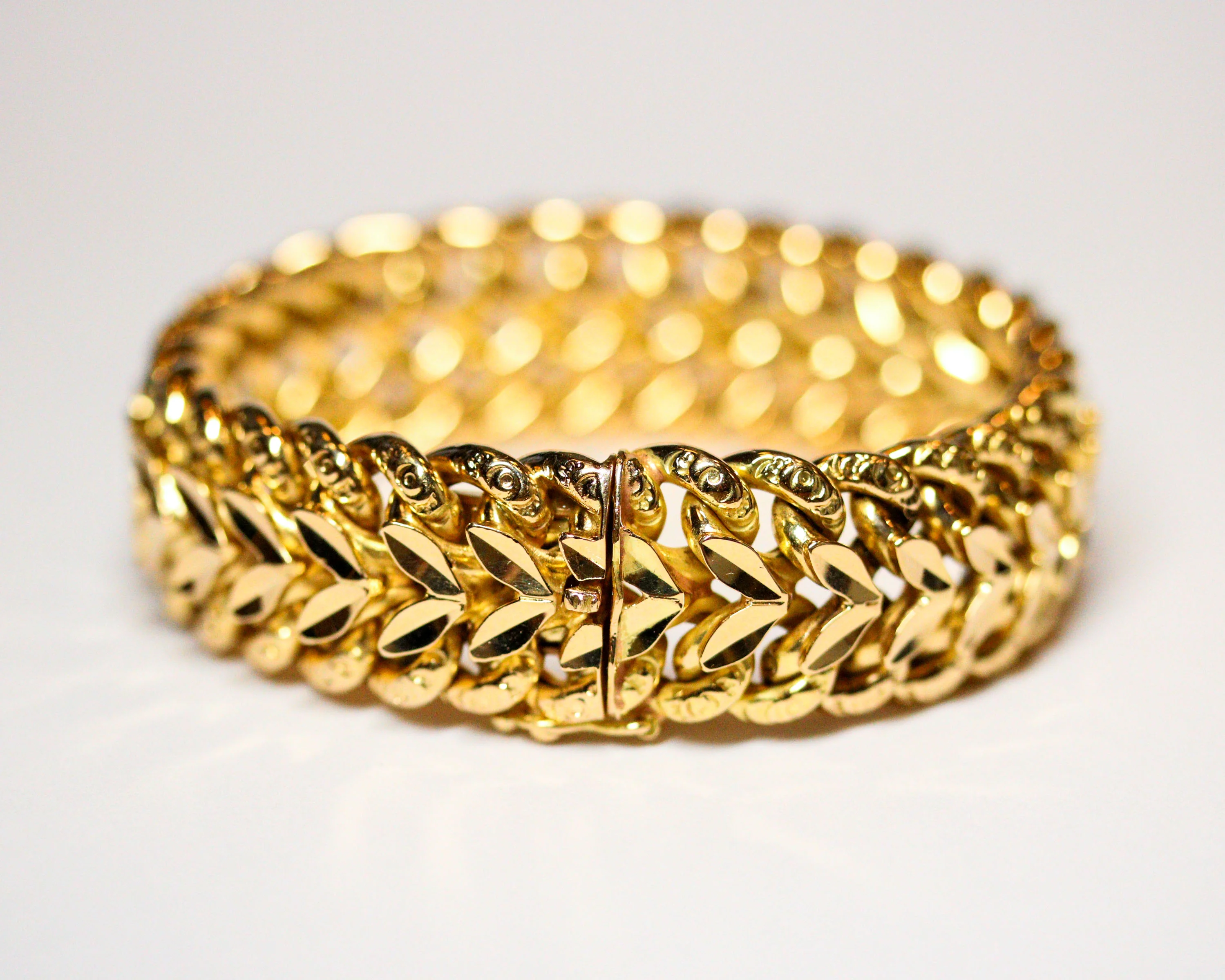 Bracelet en Maille Américaine Or Rose - Image 8