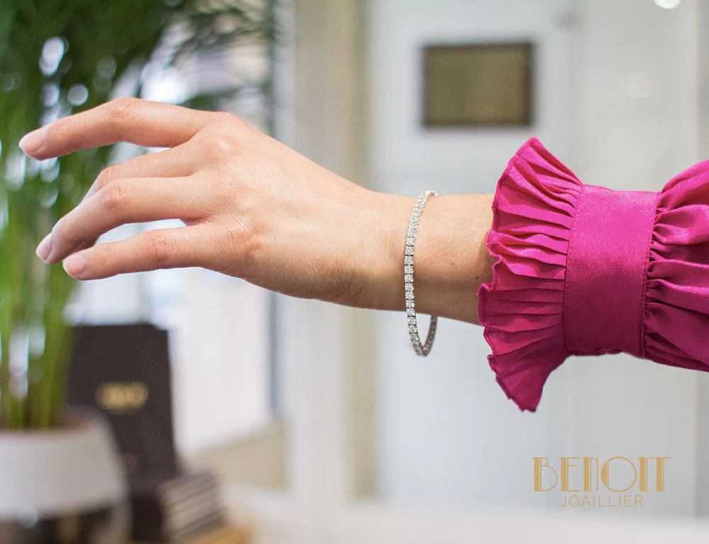 Bracelet Ligne Diamants - Image 5