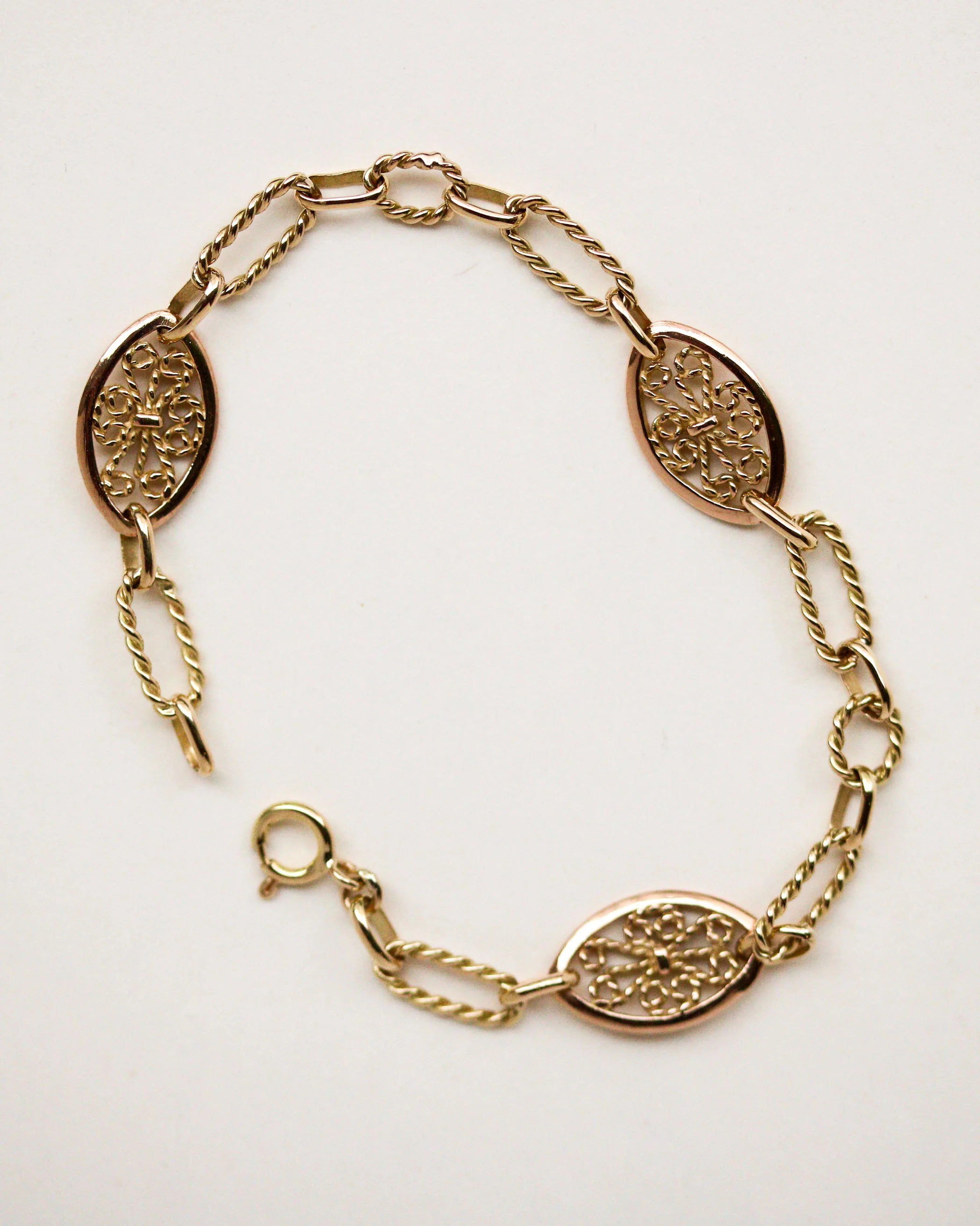 Bracelet Mailles Filigranes Or Jaune "Les Recyclés" - Image 3