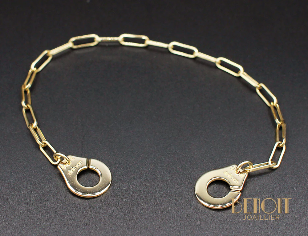 Bracelet "Menottes" Dinh Van R15 Or Jaune - Image 3