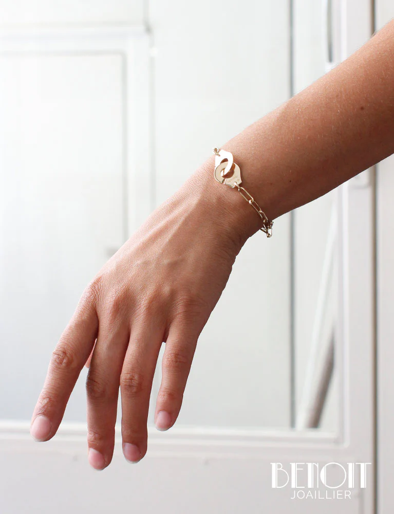 Bracelet "Menottes" Dinh Van R15 Or Jaune - Image 4