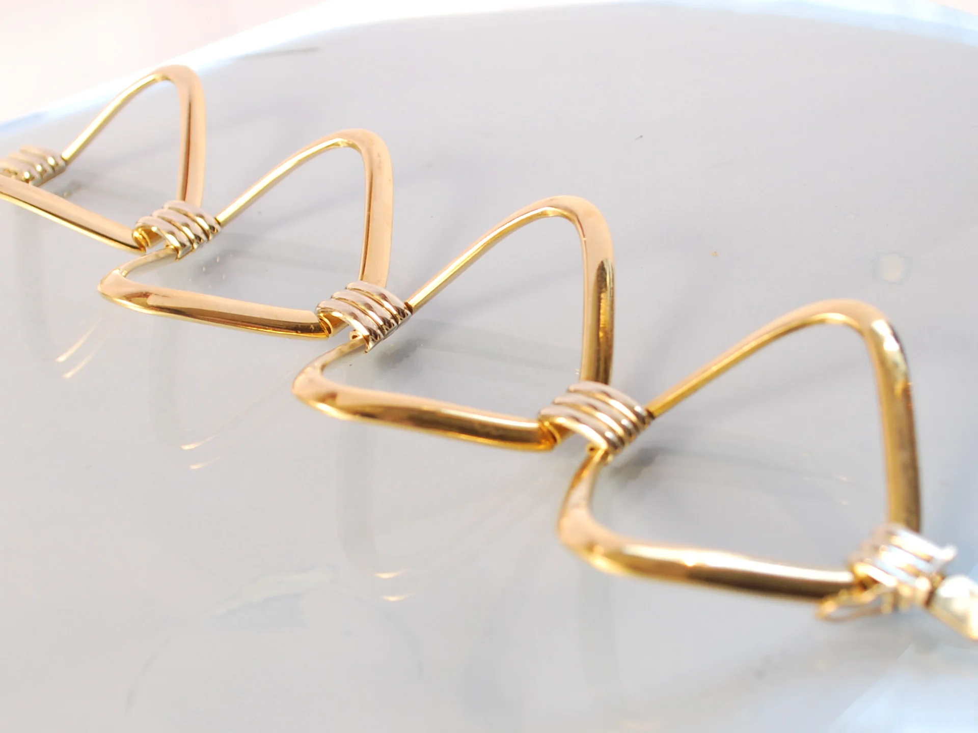 Bracelet or jaune 1950 - Image 2