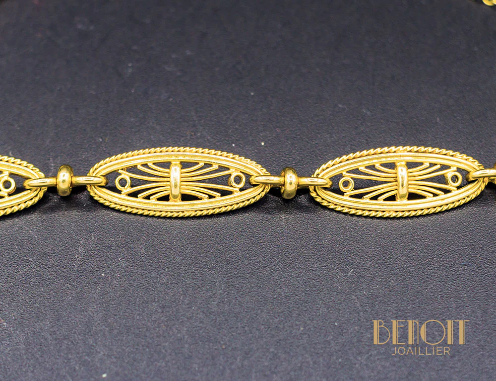 Bracelet Or Jaune XIXe - Image 2