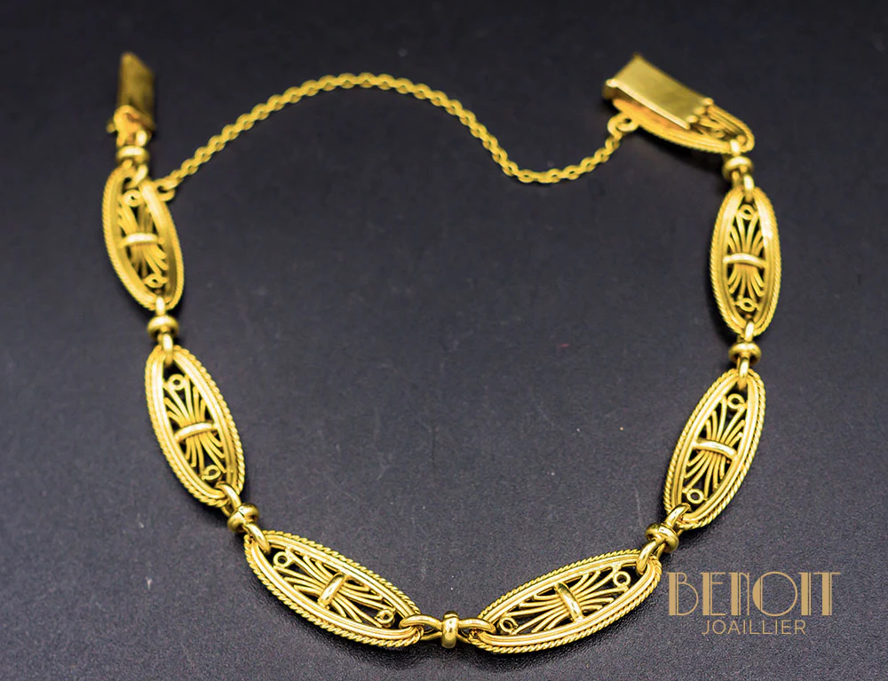 Bracelet Or Jaune XIXe - Image 3