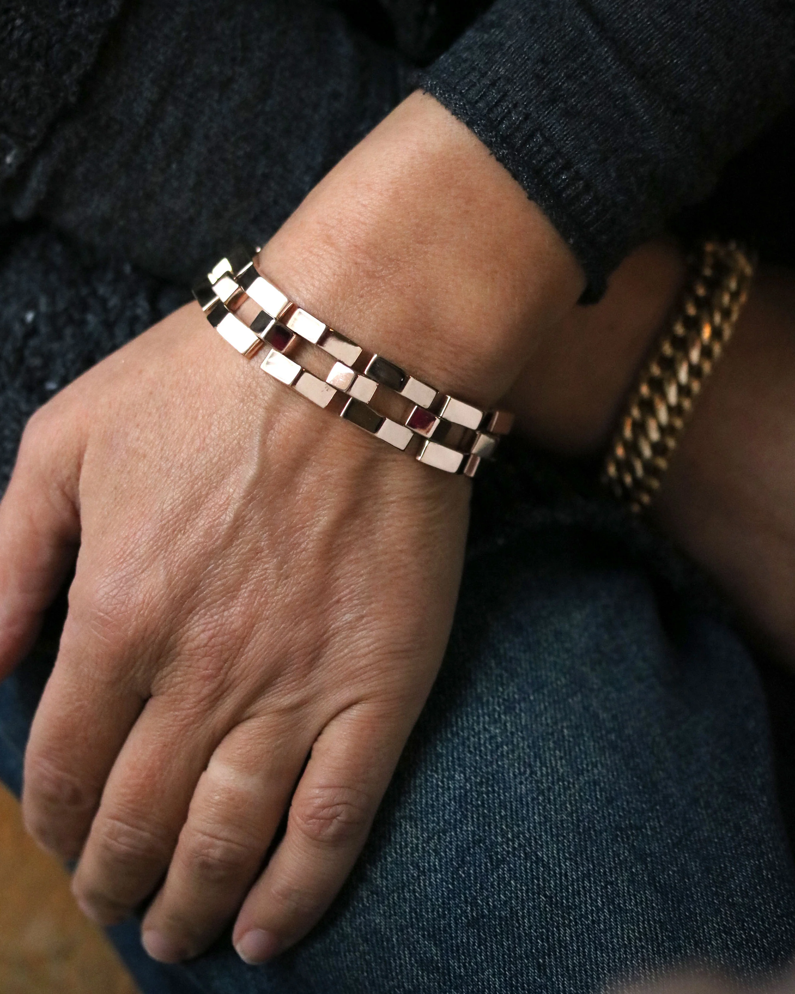 Bracelet Tank en Or Rose - Image 5