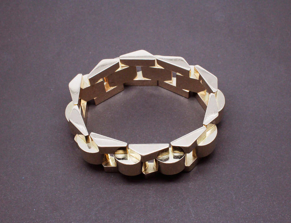 Bracelet Tank Or Jaune - Image 2
