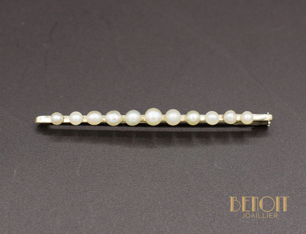 Broche Ancienne Perles Fines