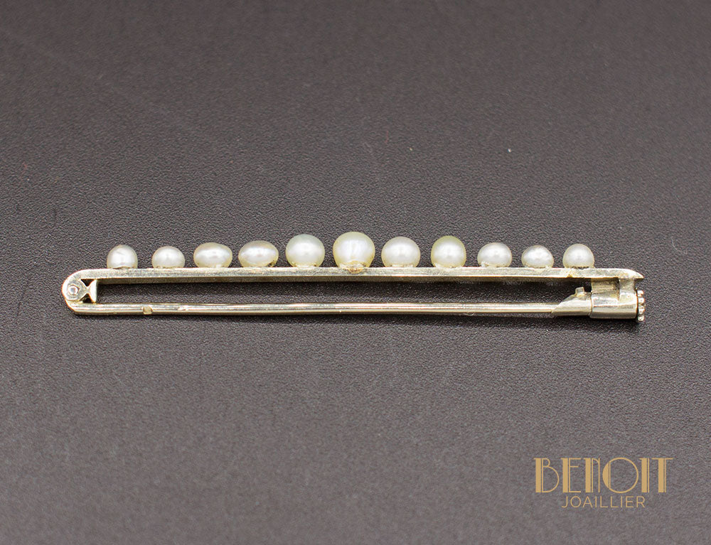 Broche Ancienne Perles Fines - Image 2