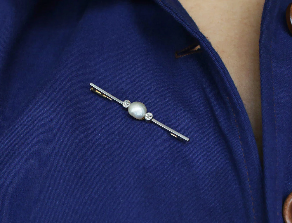 Broche Barette Perle Fine - Image 4