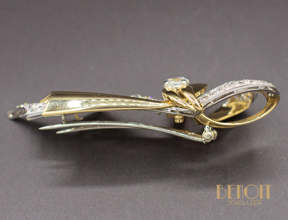 Broche Chaumet 1950 Diamants - Image 3