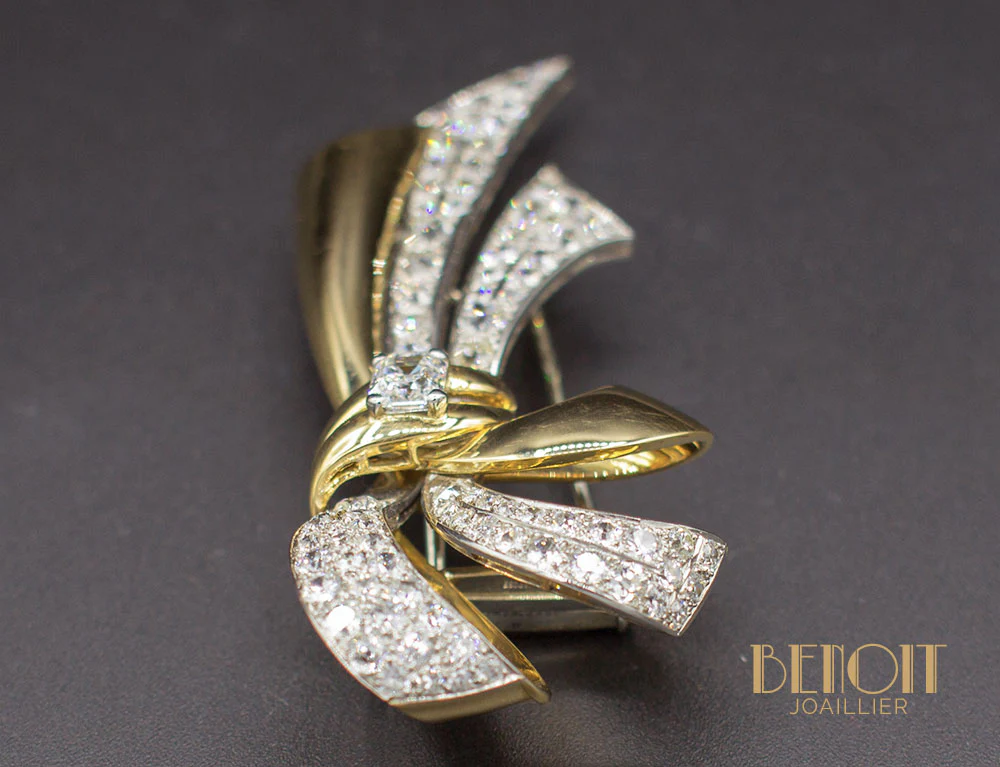 Broche Chaumet 1950 Diamants - Image 7