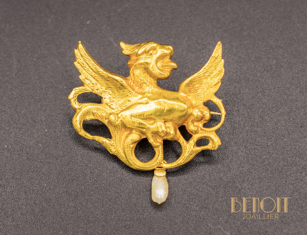 Broche Chimère XIXe Siècle