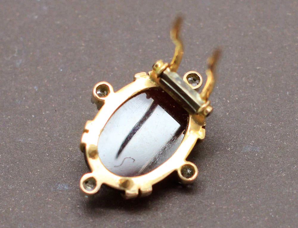 Broche Clip Camée Diamants - Image 3