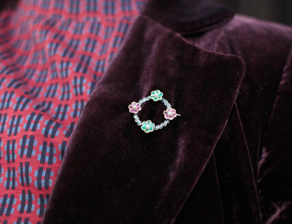 Broche Couronne de Fleurs - Image 4