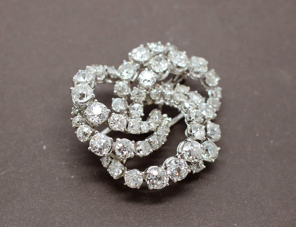 Broche Diamants Taille Ancienne - Image 2