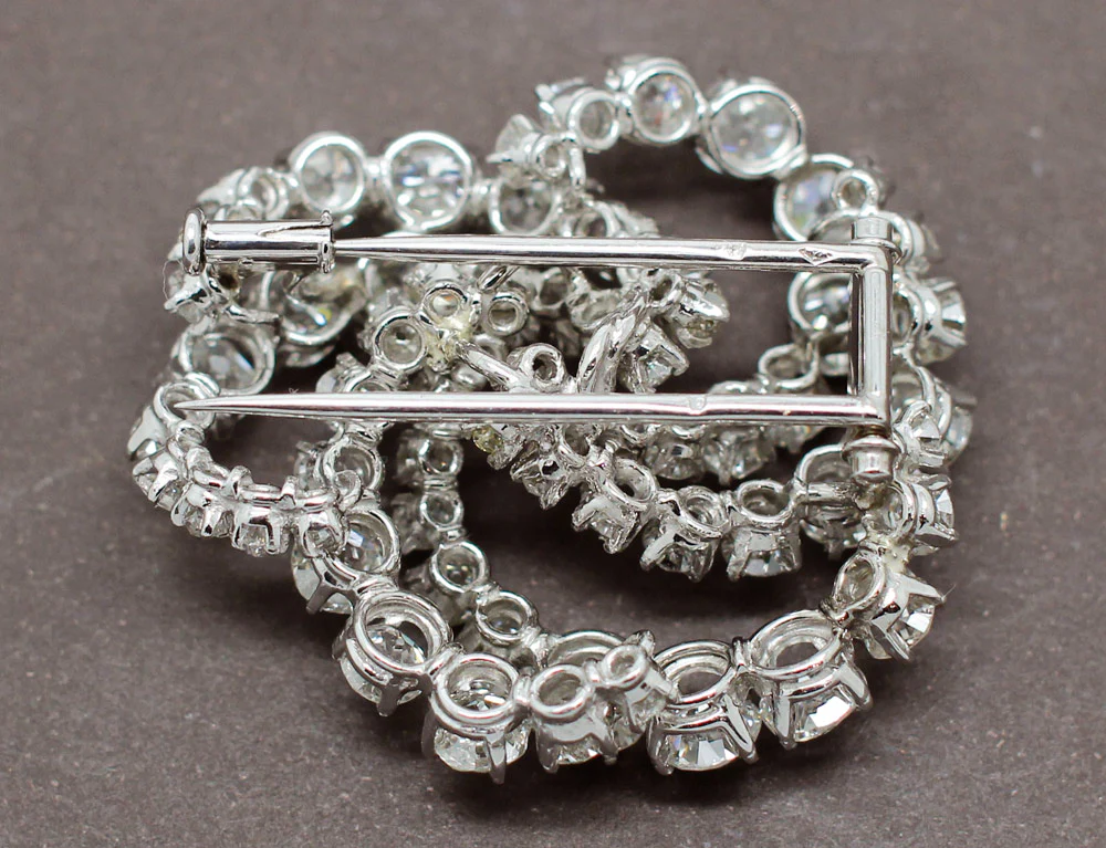 Broche Diamants Taille Ancienne - Image 3