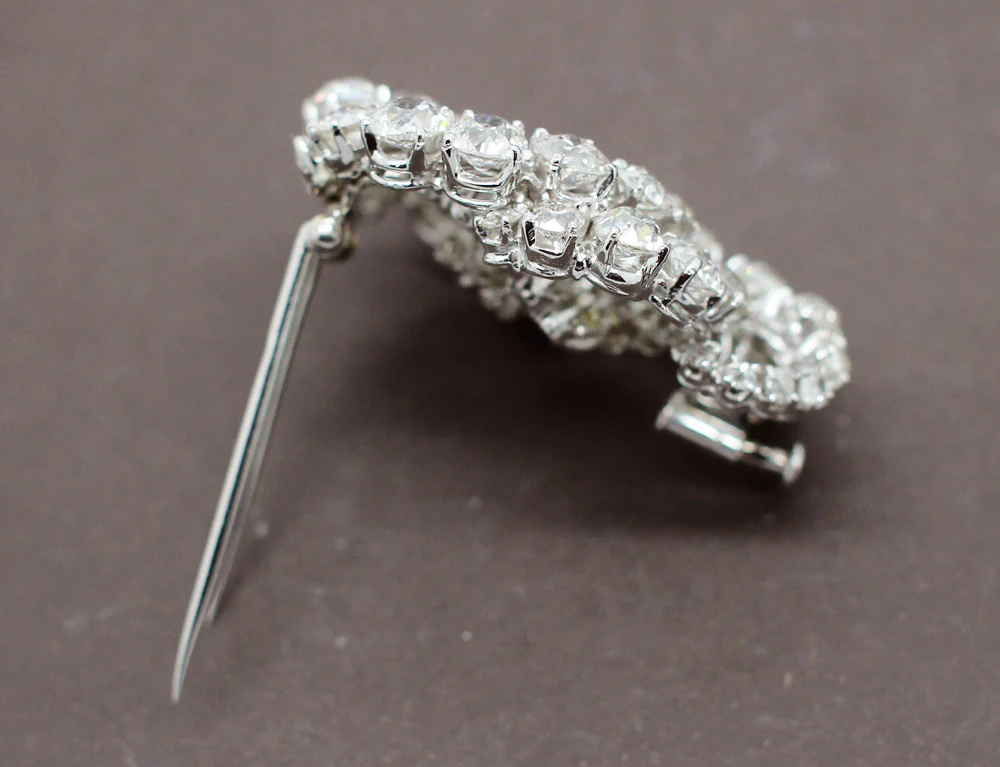 Broche Diamants Taille Ancienne - Image 4