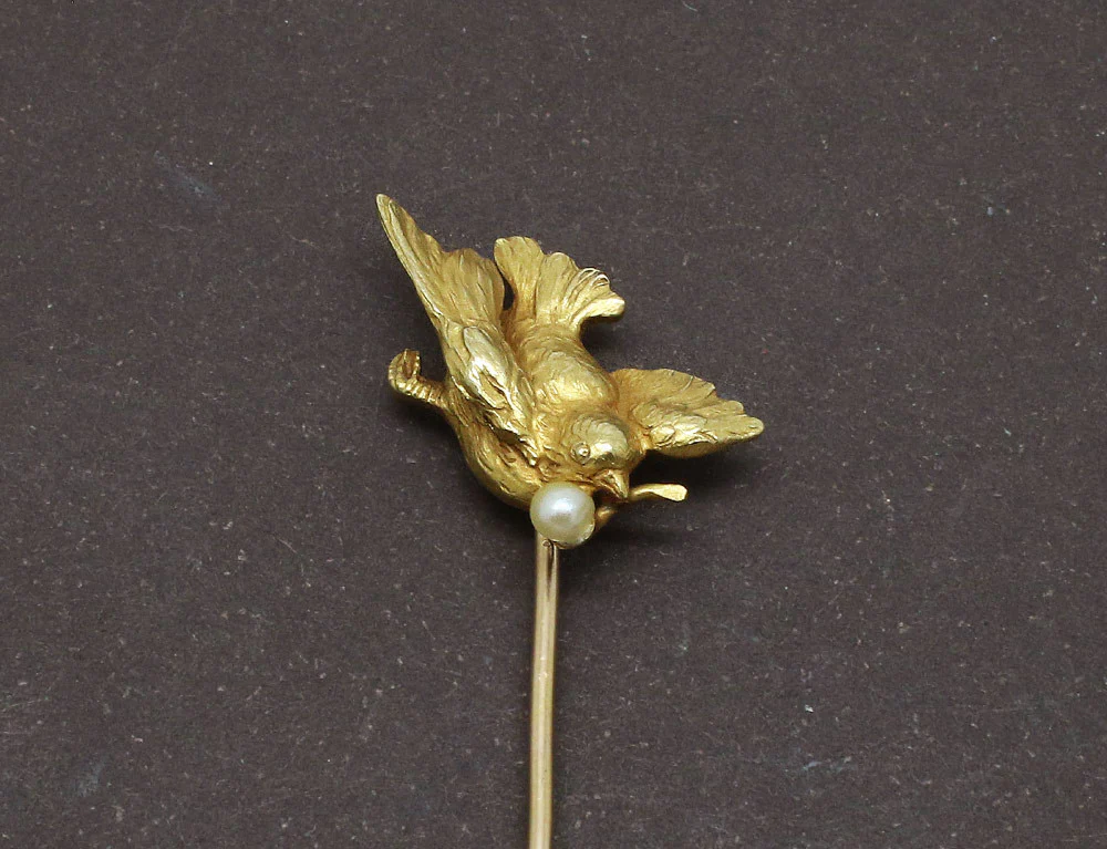 Broche Épingle Oiseau XIXe