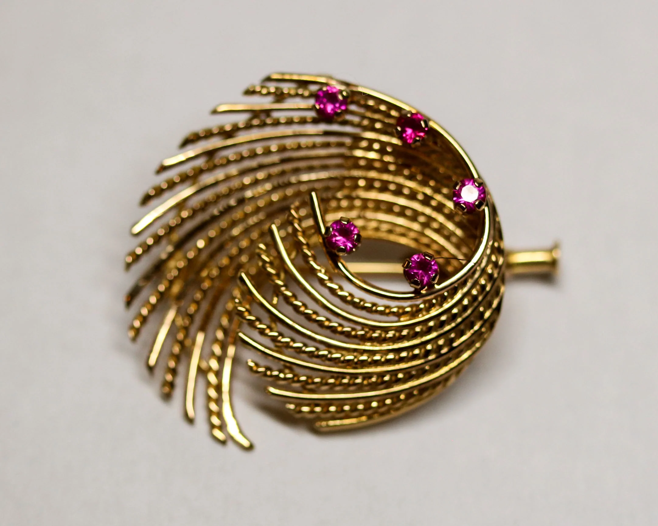 Broche Stylisée Or Rose - Image 5