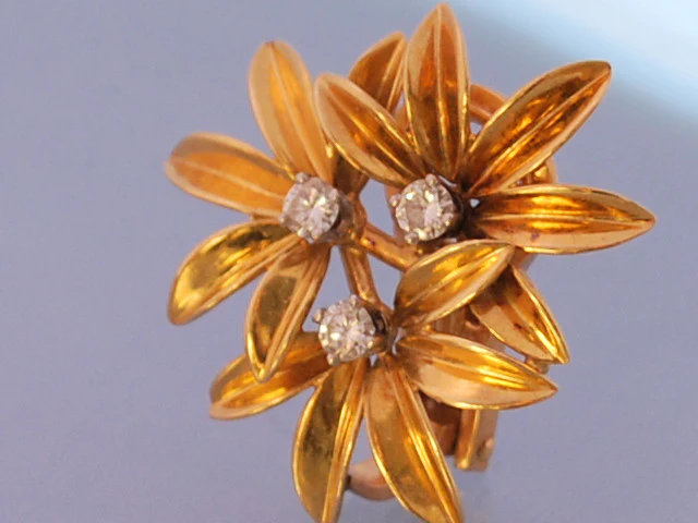 Broche signé "BIRKS" diamants - Image 4
