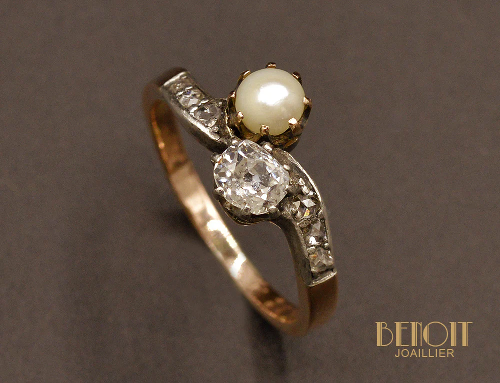 Toi et Moi Perle et Diamant - Image 3