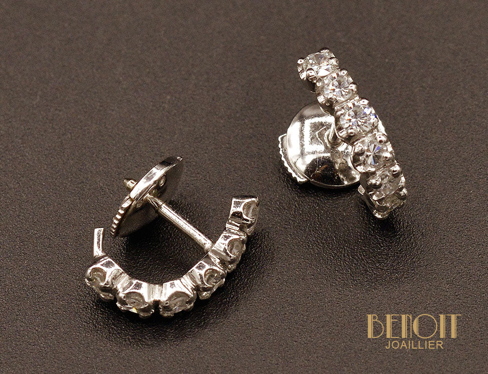 Demi-créoles Diamants - Image 2