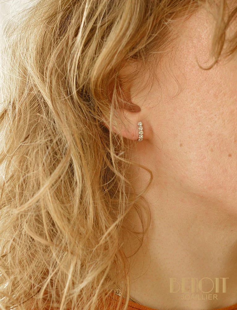 Demi-créoles Diamants - Image 4