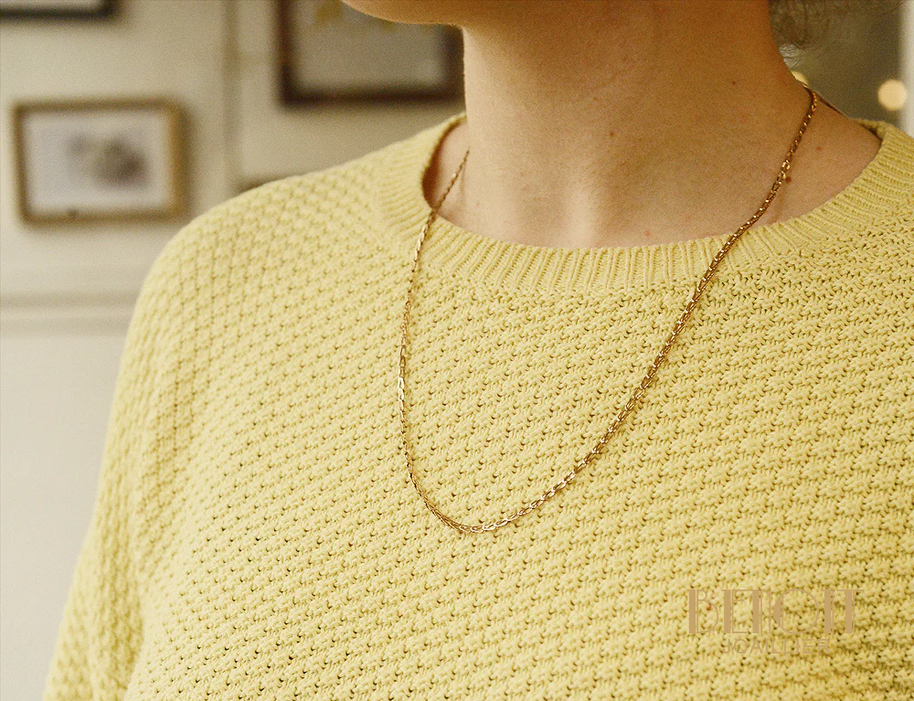Chaîne Vintage en Or Jaune - Image 4