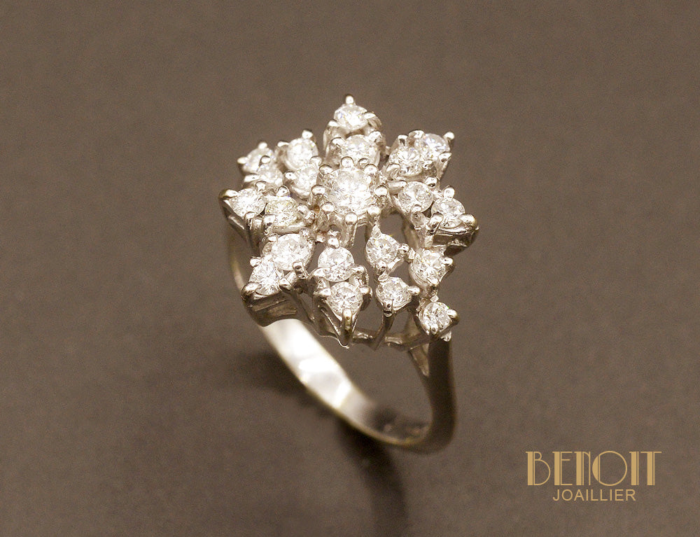 Bague Flocon Diamants - Image 3